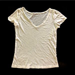 Banana Republic T-shirt Cotton Slub V neck